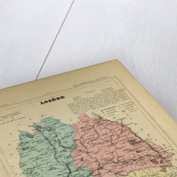 Map of Lozère France by Anonymous