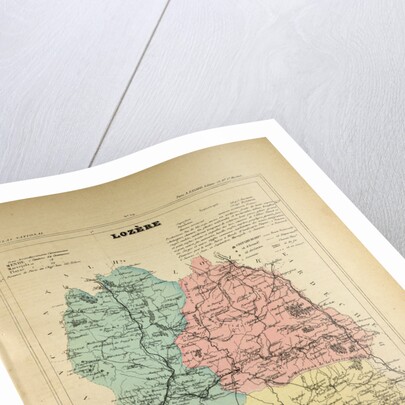 Map of Lozère France by Anonymous