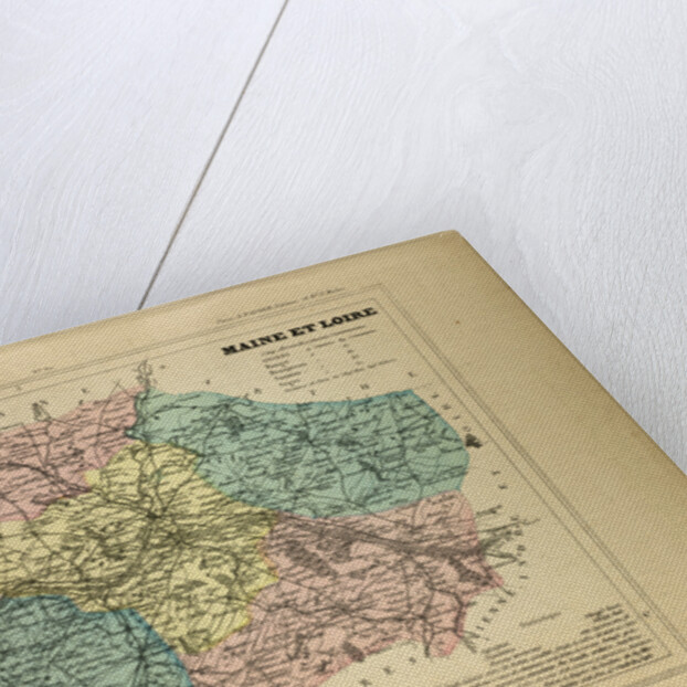 Map of Maine Et Loire France by Anonymous
