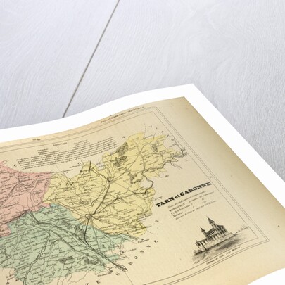 Map of Tarn Et Garonne France by Anonymous