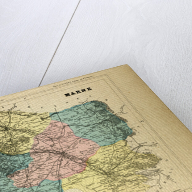 Map of Marne France by Anonymous