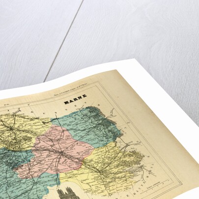 Map of Marne France by Anonymous