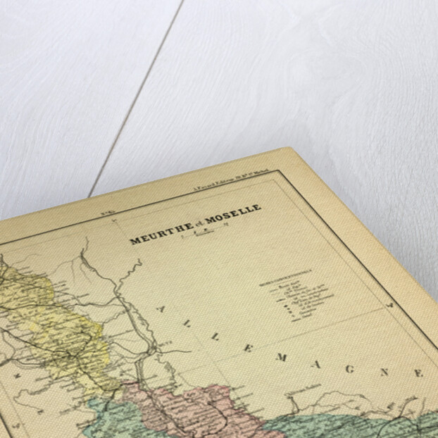 Map of Meurthe Et Moselle France by Anonymous