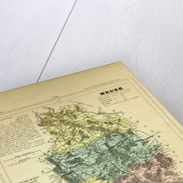 Map of Meuse France by Anonymous