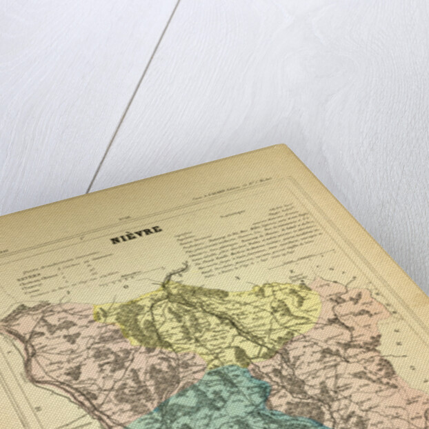 Map of Nièvre France by Anonymous