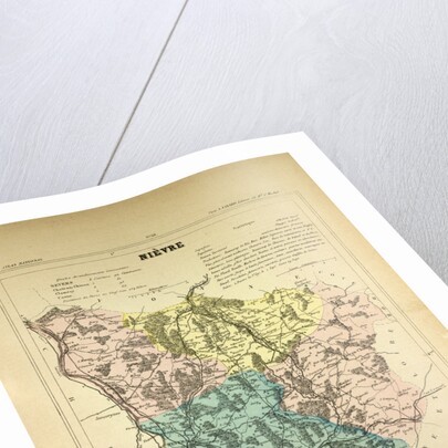 Map of Nièvre France by Anonymous