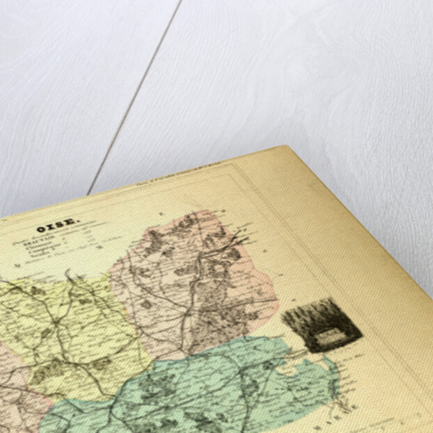Map of Oise France by Anonymous