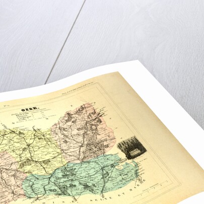 Map of Oise France by Anonymous