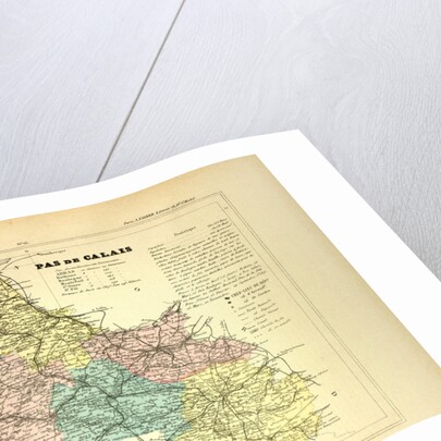 Map of Pas De Calais France by Anonymous