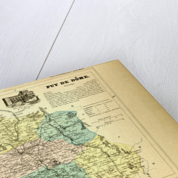 Map of Puy De Dôme France by Anonymous