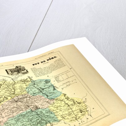 Map of Puy De Dôme France by Anonymous