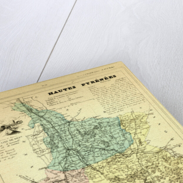 Map of Hautes Pyrénées France by Anonymous