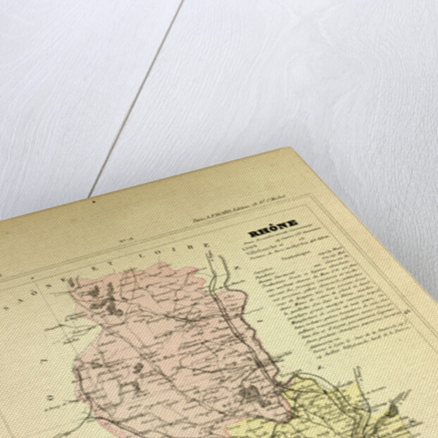 Map of Rhône France by Anonymous
