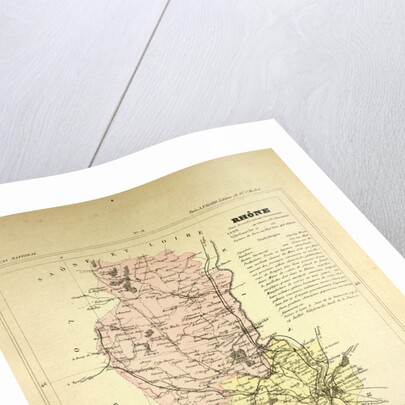 Map of Rhône France by Anonymous