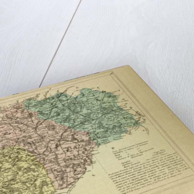 Map of Haute Saône France by Anonymous