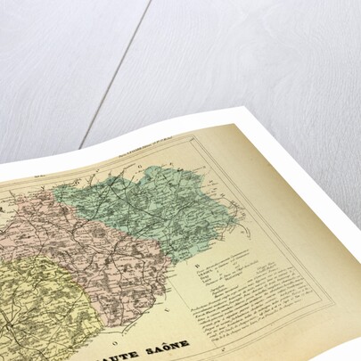 Map of Haute Saône France by Anonymous
