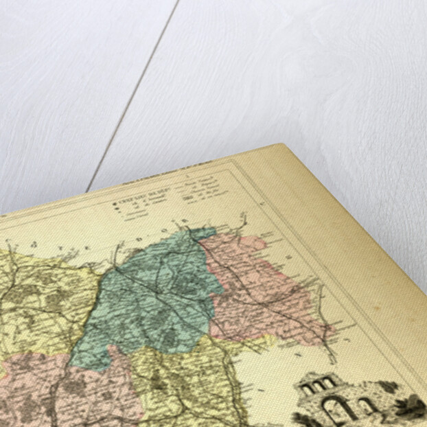 Map of Saône Et Loire France by Anonymous