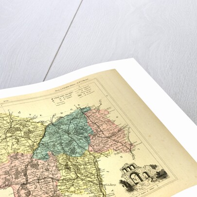 Map of Saône Et Loire France by Anonymous
