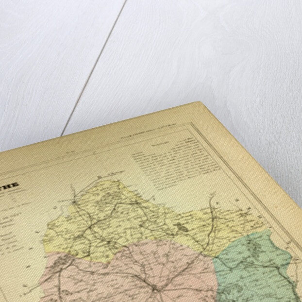 Map of Sarthe France by Anonymous