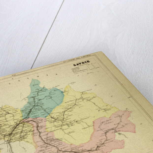 Map of Savoie France by Anonymous