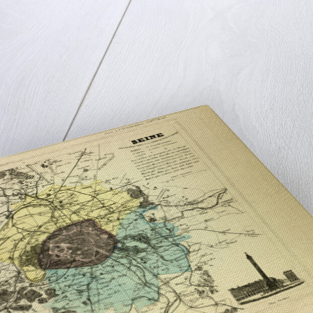 Map of Seine France by Anonymous