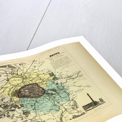 Map of Seine France by Anonymous