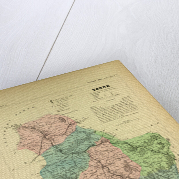 Map of Yonne France by Anonymous