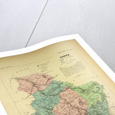Map of Yonne France by Anonymous