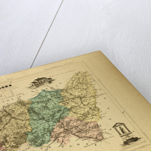 Map of Vosges France by Anonymous