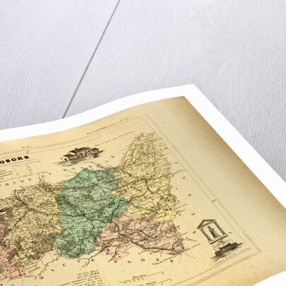 Map of Vosges France by Anonymous