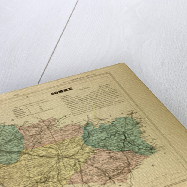 Map of Somme France by Anonymous