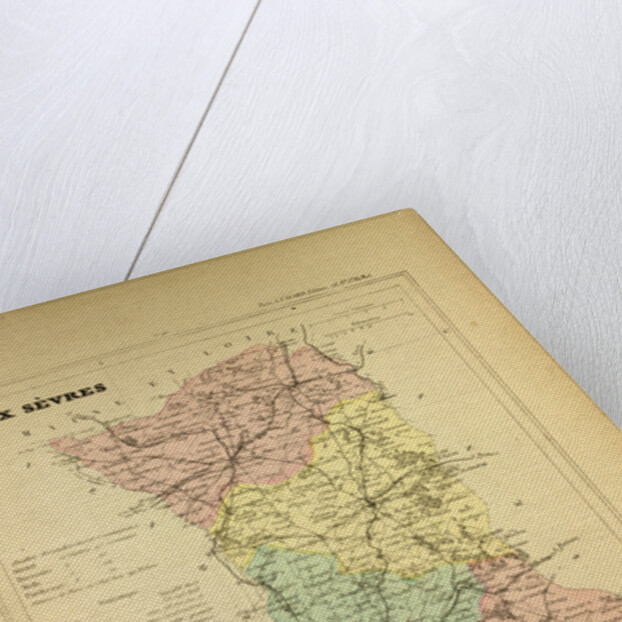 Map of Deux Sèvres France by Anonymous