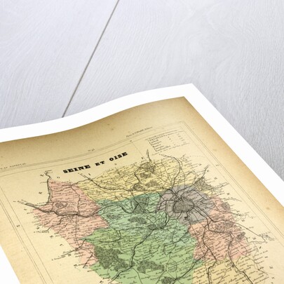 Map of Seine Et Oise France by Anonymous