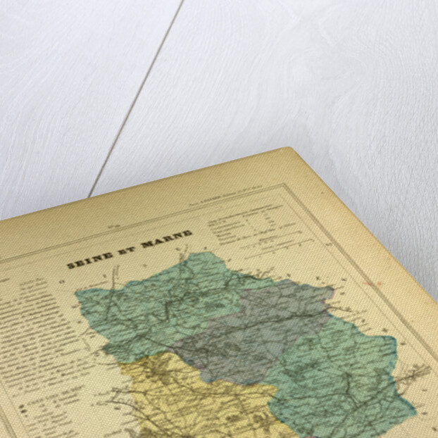 Map of Seine Et Marne France by Anonymous