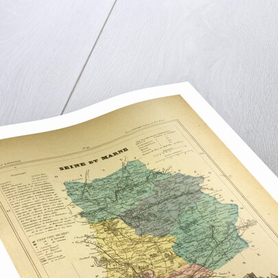 Map of Seine Et Marne France by Anonymous