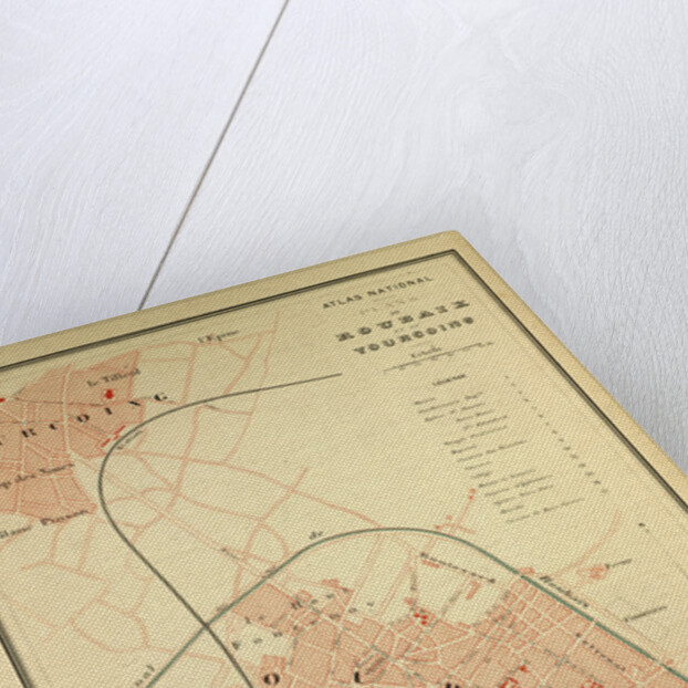 Map of Roubaix and Tourcoing by Anonymous