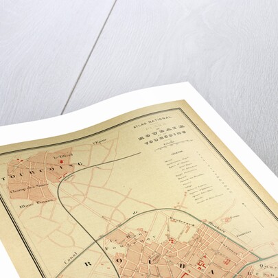 Map of Roubaix and Tourcoing by Anonymous