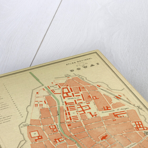 Map of Douai France by Anonymous
