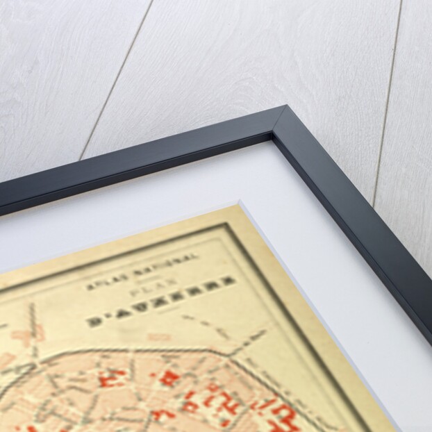 Map of Chalon-Sur-Saône and Auxerre France by Anonymous