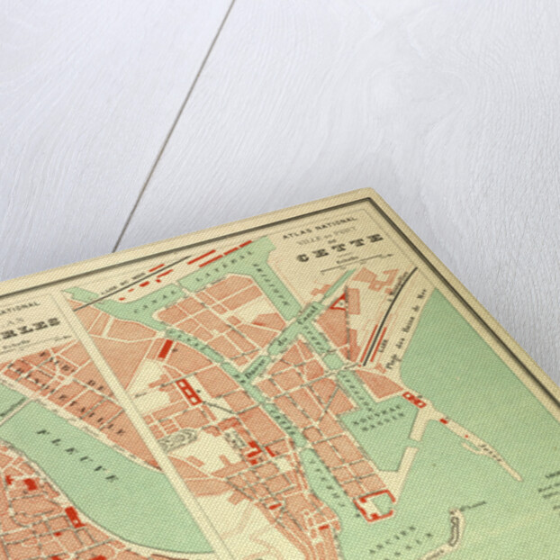 Map of Arles and Cette France by Anonymous