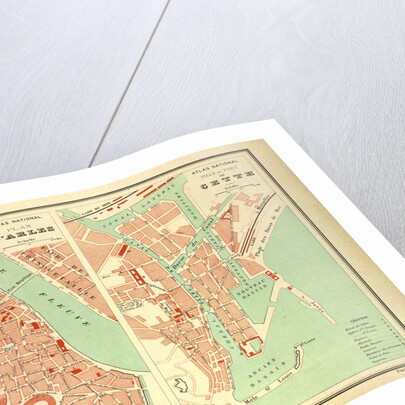 Map of Arles and Cette France by Anonymous