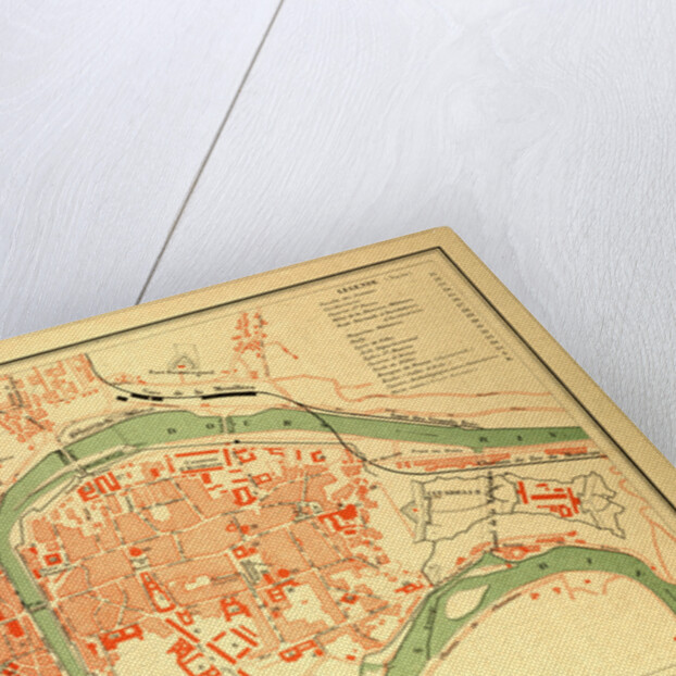 Map of Besançon France by Anonymous