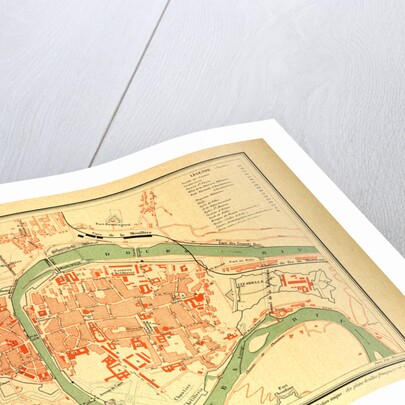 Map of Besançon France by Anonymous