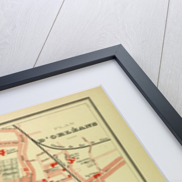 Map of Orléans France by Anonymous