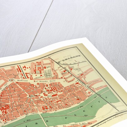 Map of Orléans France by Anonymous