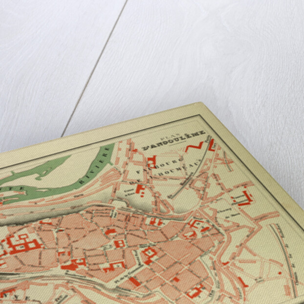 Map of Angoulême France by Anonymous