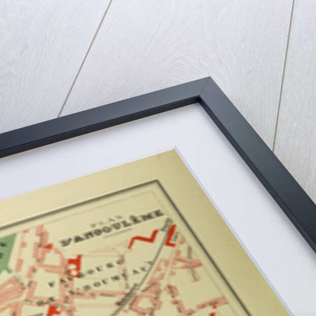 Map of Angoulême France by Anonymous