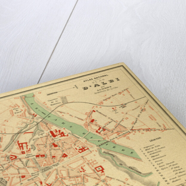 Map of Albi France by Anonymous