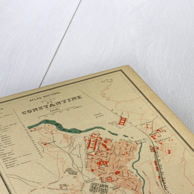 Map of Constantine France by Anonymous