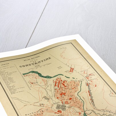 Map of Constantine France by Anonymous